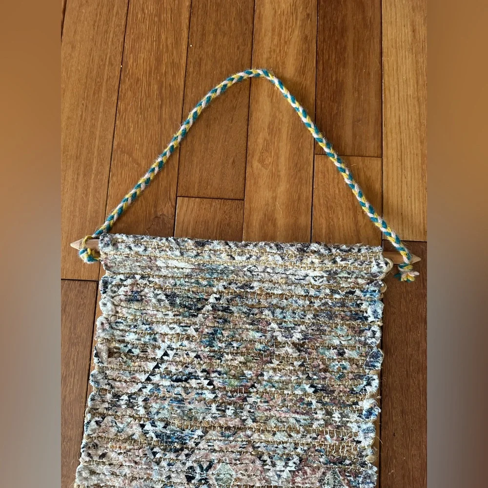 Bohemian Woven Wall Hanging with Tassels